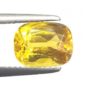3.55 Ct 4 Ratti Certified Earth Mined Yellow Sapphire Finest Quality