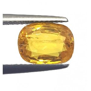 3.85 Ct 4.25 Ratti Certified Natural Mined Yellow Sapphire Finest Quality