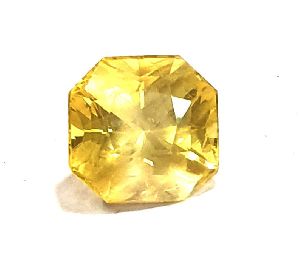 5.55ct Certified Natural unheated untreated ceylon yellow sapphire pukhraj stone