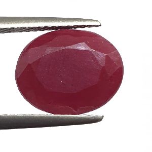 6.10 Ct 6.50 Ratti Natural Untreated Certified Ruby Earth Mined