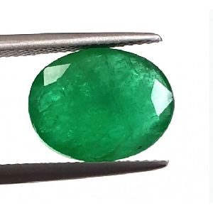 6.85cts Natural Zambian Emerald panna certified finest quality