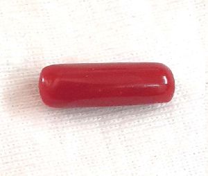 Certified natural Italian red coral moonga 4.85 cts