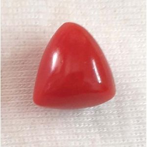 Finest Quality Certified Natural Red Coral Untreated Italian Triangle 7.05 cts