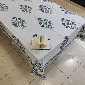 Printed Linen Tablecloth