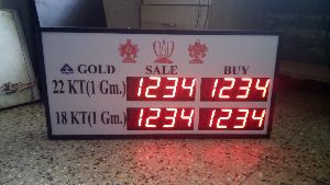 Gold & Silver Rate Display Boards