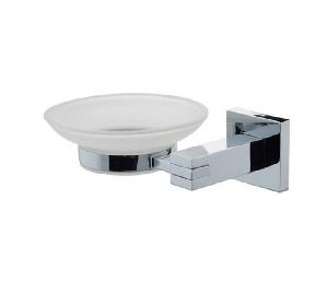 Bathroom Accessories Soap Dish Square Bracket With Glass Dish