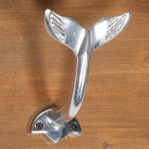 Cast Iron Chrome Finish Fish Shaped  Coat Hook