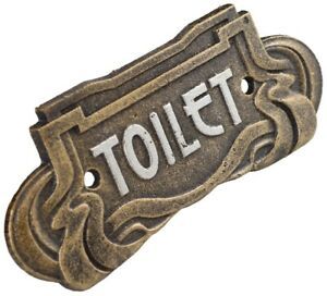Toilet Cast Iron Home Decor Plaques &AMP;AMP;AMP; Signs