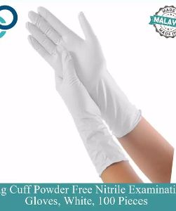 Elbow Length  Nitrile Examination gloves White Colour