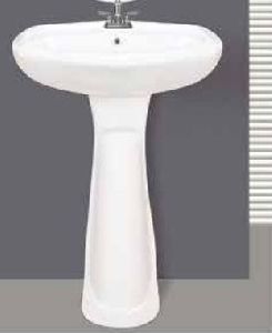 Fancy Plain Pedestal Wash Basin