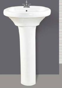 Spice Plain Pedestal Wash Basin