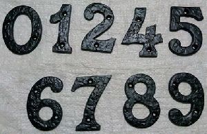 Cast Iron Numerals