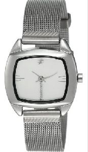 Ladies Silver Chain Watch
