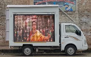 led display advertising van rental service