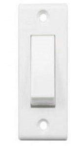 Anchor Penta 6 Ampere 240V 1-Way Switch Deluxe (IP20) 38058, White - Pack of 20