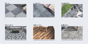 395mmx395mm Vitrified Body Outdoor Tiles With 12mm Thickness