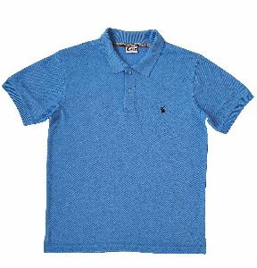 Sky Blue Pocket Polo T-Shirts