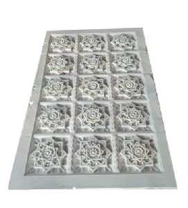 Marble Inlay Rectangle Panel