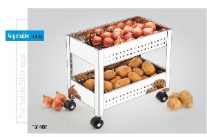 Double Layer Kitchen Trolley