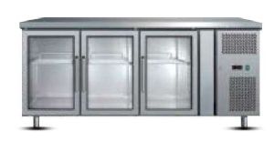 Three Glass Door Undercounter Refrigerator