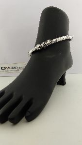 Silver Kada Anklets