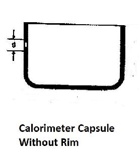 CALORIMETER CAPSULE WITH RIM