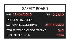 Safety Display Board