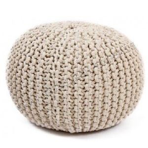 Knitted Pouf and Ottoman
