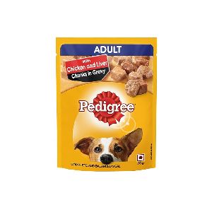 Pedigree Adult Chicken &amp; Liver Chunks Flavour Dog Food