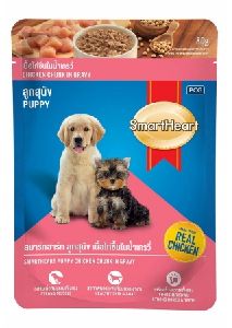 Smartheart Pouch Puppy Chicken Chunk Dog Food