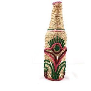 Jute Handmade Bottle Flower Vase