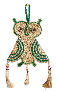 Jute Handmade Owl Wall Hanging