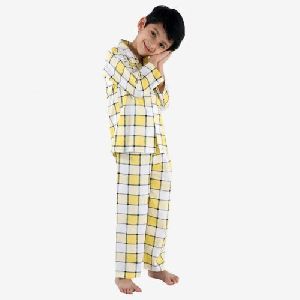 Boys Checkered Night Suit