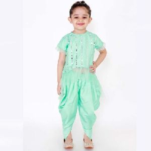 Girls Party Wear Dhoti and Suit Set