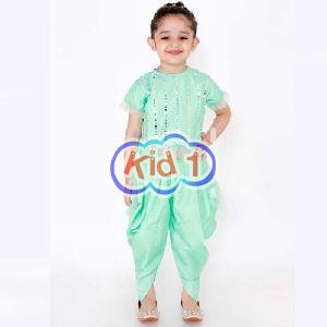 Girls Party Wear Dhoti and Suit Set