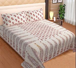 Printed Bedsheets With Pillow Cover