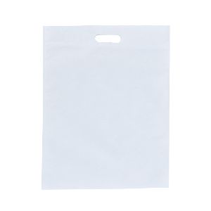 White Non Woven D Cut Bag