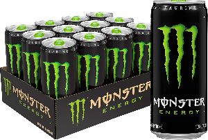 Monster Energy Drink, Green Original, 350 Ml (Pack Of 12)