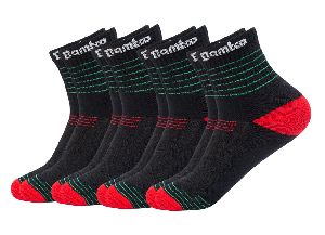 Black and Red Brands Only Bamboo Socks