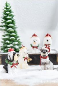 Christmas Gift Dog Candle