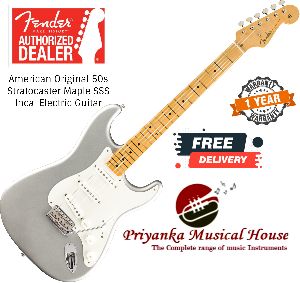 Fender American Original 50s Stratocaster Maple SSS Inca Electric Guitar