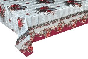 Hotel Tablecloth Waterproof and Oil-Proof Disposable Anti-Scald round Tablecloth PVC Home Tablecloth