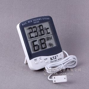 Large Screen Household Thermometer with Probe Hygrometer Electronic Thermometer