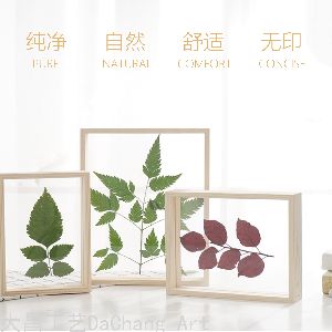 Transparent Simple Solid Wood Photo Frame Double-Sided Decoration 6-Inch A4 Album Specimen Box Frame