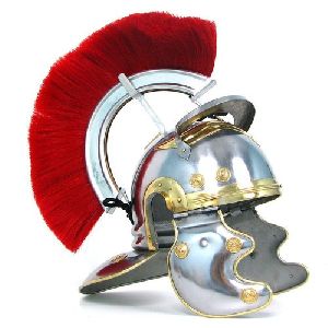 Roman Helmet With Red Crest