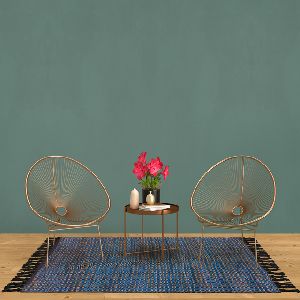 Leather Flat Weave Rug