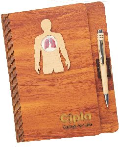 Wooden Note Book with Pen