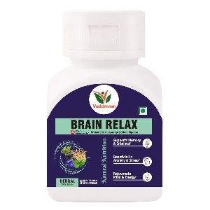 Vaddmaan Brain Relax - 60 Capsules Brahmi Shankhpushpi KSM-66 Ashwagandha Giloy Mind Rejuvenation Cognitive Wellness