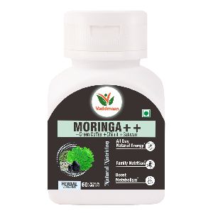 Vaddmaan Moringa ++ With Shilajit, Satavari, Green Coffee Bean Extract, For Natural Energy - 60 Veg Capsules