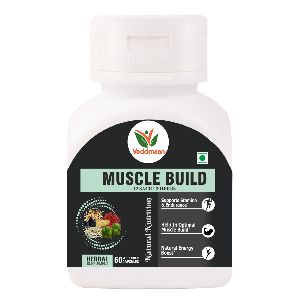 Vaddmaan MUSCLE BUILD - 12 Ayurvedic Herbs for Muscle Gain, Recovery 60 Capsule